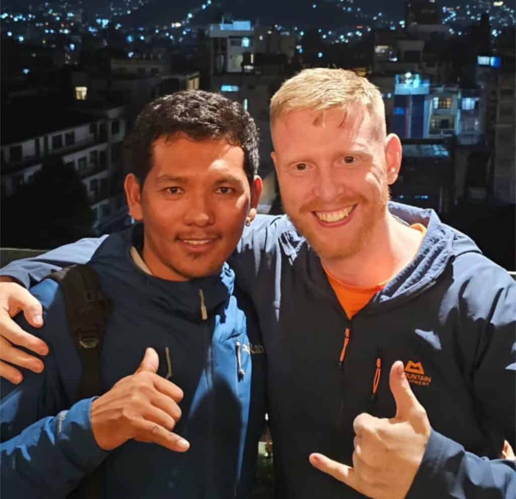 It was during this time that Michael had the privilege of meeting Gesman Tamang, an elite mountaineer